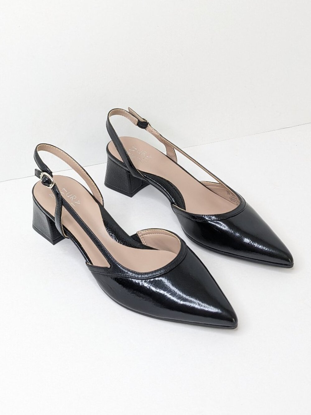 Naturalizer Mila Slingback Pumps Black Leather Womens 9